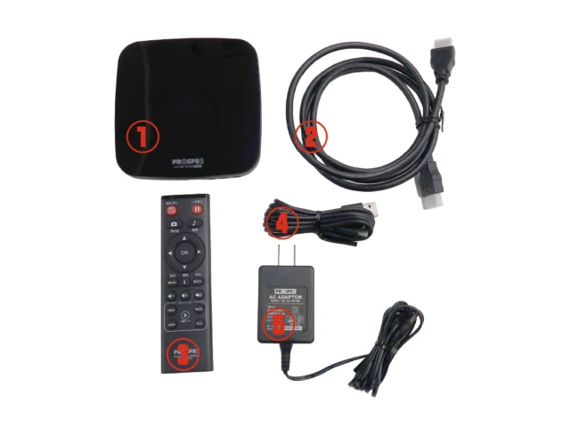 FHD・4K用長時間録画レコーダー　付属品