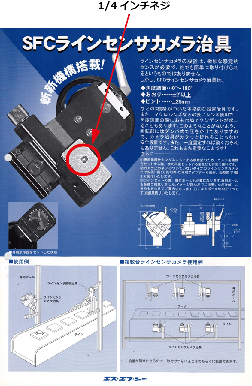 産業用のカメラ固定具