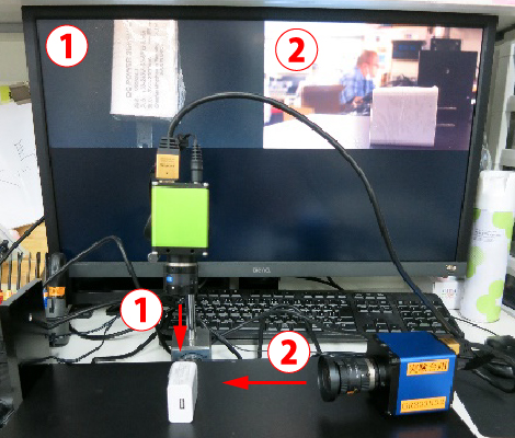 カメラ2台同時使用イメージ