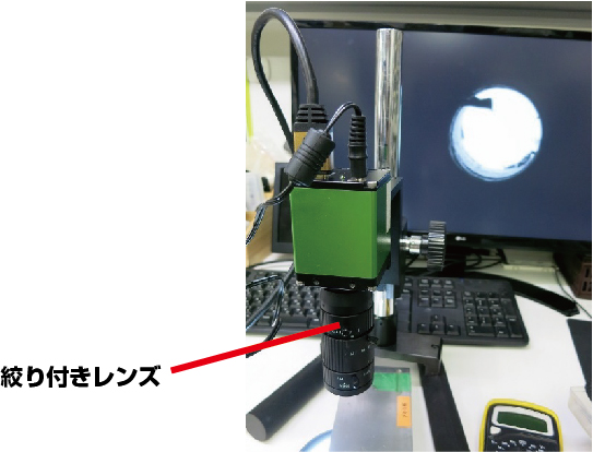 絞り付きのマクロレンズを使った場合