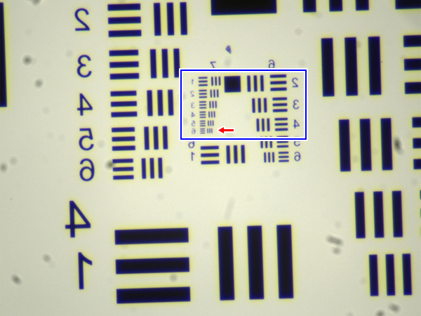 汎用レンズでミクロンオーダーを観察02