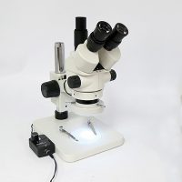 三眼式実体顕微鏡（光路切替タイプ・ノーマルベース） YM0745-T3L