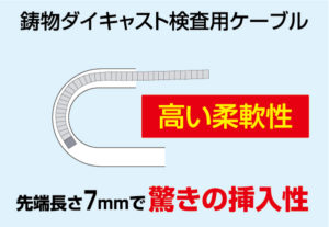 高い柔軟性を持ったカメラケーブル