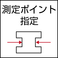 測定ポイント指定