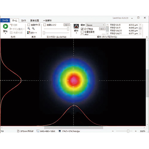ビームプロファイラ　LaseView（株式会社光響製）