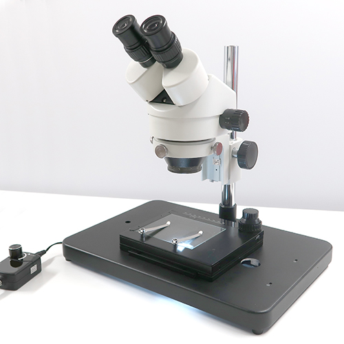 双眼実体顕微鏡 （透過照明・XYテーブル付）　YM0745-GAS3RD