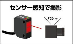 センサー感知で撮影